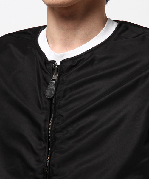 HYSTERIC GLAMOUR（ヒステリックグラマー）の「エアフォース リバーシブルノーカラーJK（ミリタリージャケット・メンズ・カーキ/グリーン系カモフラージュ/ブラック・SMALL/MEDIUM/LARGE）」の20枚目の写真