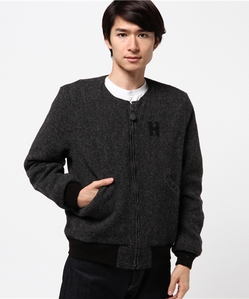 HYSTERIC GLAMOUR（ヒステリックグラマー）の「エアフォース リバーシブルノーカラーJK（ミリタリージャケット・メンズ・カーキ/グリーン系カモフラージュ/ブラック・SMALL/MEDIUM/LARGE）」の15枚目の写真