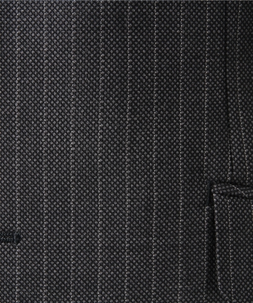 MEN'S BIGI（メンズビギ）の「バーズアイ調ストライプスーツ/ビジネス スーツ　卒業式＆入学式（セットアップ・メンズ・ブラック/ネイビー/グレー・L/SS/LL/S/M）」の6枚目の写真