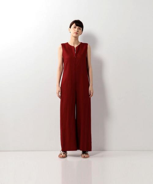 Steven Alan（スティーブンアラン）の「＜Steven Alan＞SLIT ALL-IN-ONE/ｵｰﾙｲﾝﾜﾝ（つなぎ/オールインワン・レディース・ブラック/レッド・MEDIUM/SMALL）」の12枚目の写真