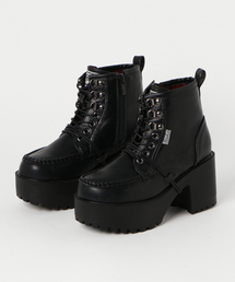 「YOSUKE/ヨースケ」厚底レースアップショートブーツ