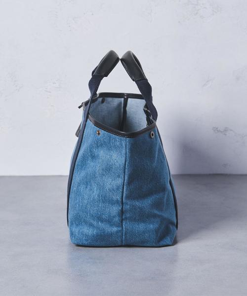 フェリージ Felisi トートバッグ 16-44 - デニム×レザー ダーク