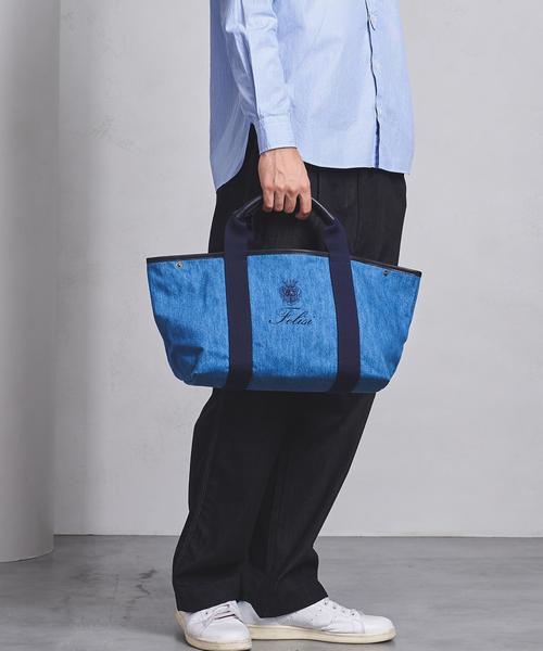 Felisi(フェリージ)の「▲<FELISI(フェリージ)> 16/44/DW TOTE(トートバッグ・メンズ・ライトブルー/ロイヤルブルー・FREE)」の4枚目の写真
