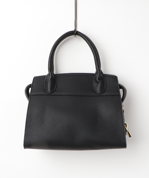 PLAIN CLOTHING(プレーンクロージング)の「フェイクレザーショルダーバッグ/ハンドバッグ【PLAIN CLOTHING】(ショルダーバッグ・レディース・モカ/グレー/ブラック・FREE)」の4枚目の写真