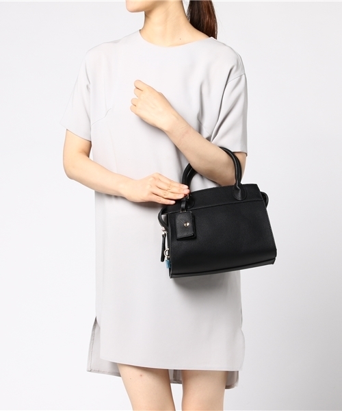 PLAIN CLOTHING(プレーンクロージング)の「フェイクレザーショルダーバッグ/ハンドバッグ【PLAIN CLOTHING】(ショルダーバッグ・レディース・モカ/グレー/ブラック・FREE)」の9枚目の写真