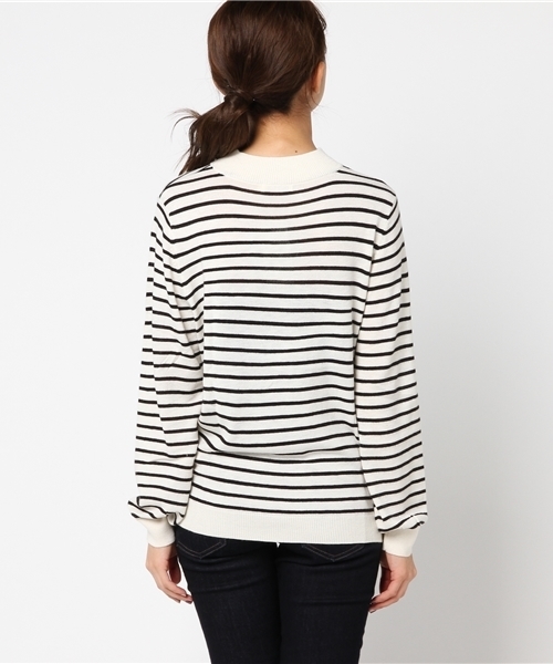 earth music&ecology(アースミュージックアンドエコロジー)の「ハイハイハイネックビジューニットプルオーバー(ニット/セーター・レディース・その他/アイボリー/サックスブルー/レッド/ライトグレー/ブラック/グレイッシュベージュ/マスタード/ピンクベージュ/ブルーグリーン・L/M/S)」の12枚目の写真