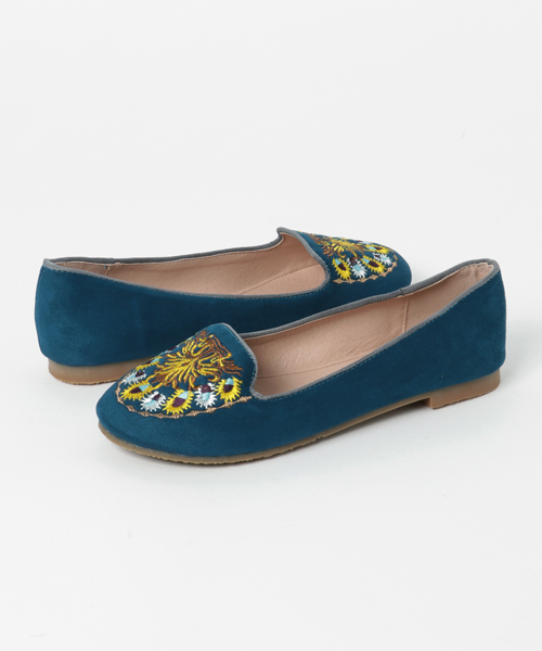 チャイハネ（チャイハネ）の「【チャイハネ】フォークロア刺繍フラットパンプス（パンプス・レディース・ブラック/コバルトブルー/イエロー/パープル・LARGE/MEDIUM）」の8枚目の写真