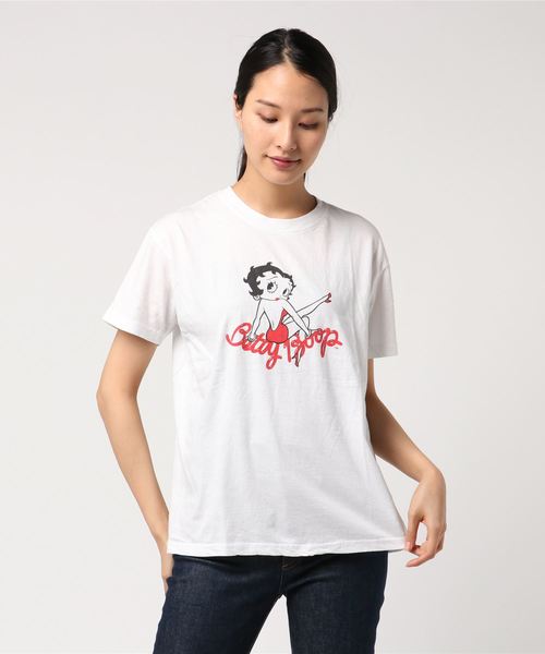 Ray BEAMS（レイビームス）の「GOOD SPEED / Betty Boop Tシャツ（Tシャツ/カットソー・レディース・ホワイト・ONE SIZE）」の6枚目の写真