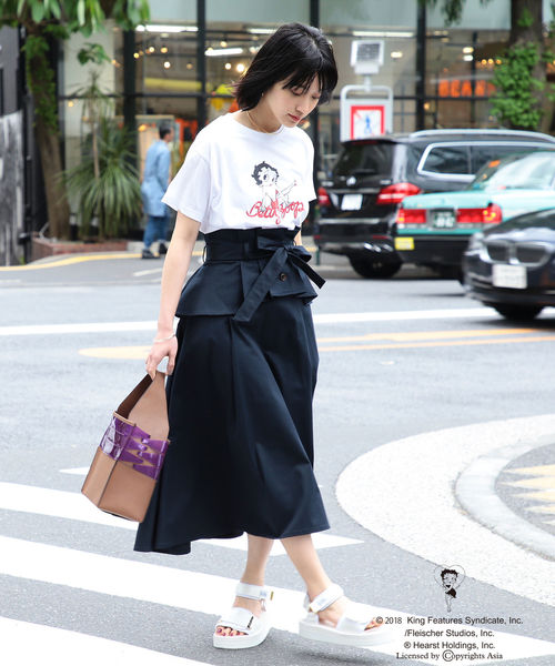 Ray BEAMS（レイビームス）の「GOOD SPEED / Betty Boop Tシャツ（Tシャツ/カットソー・レディース・ホワイト・ONE SIZE）」の9枚目の写真