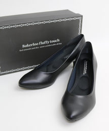 【防水加工】撥水ふかふかクッション軽量アーモンドトゥパンプス【5cmヒール】