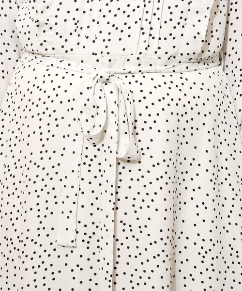 RAY CASSIN（レイカズン）の「ドットプチハイロングワンピース（ワンピース・レディース・ブラック/オフホワイト・FREE）」の9枚目の写真