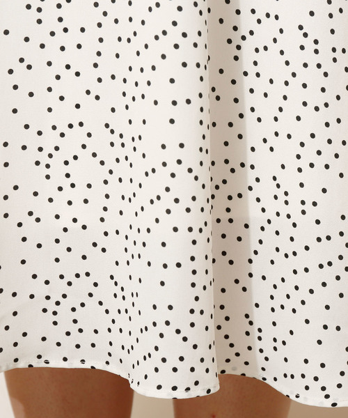 RAY CASSIN（レイカズン）の「ドットプチハイロングワンピース（ワンピース・レディース・ブラック/オフホワイト・FREE）」の10枚目の写真