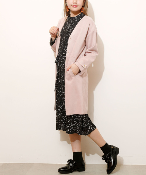 RAY CASSIN（レイカズン）の「ドットプチハイロングワンピース（ワンピース・レディース・ブラック/オフホワイト・FREE）」の13枚目の写真