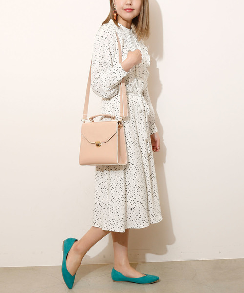 RAY CASSIN（レイカズン）の「ドットプチハイロングワンピース（ワンピース・レディース・ブラック/オフホワイト・FREE）」の20枚目の写真