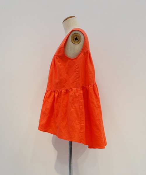 Banner Barrett（バナーバレット）の「COTTON LINEN BLOUSE/コットンリネンティアードブラウス（シャツ/ブラウス・レディース・ピンク/ブラック/ターコイズブルー・38）」の5枚目の写真