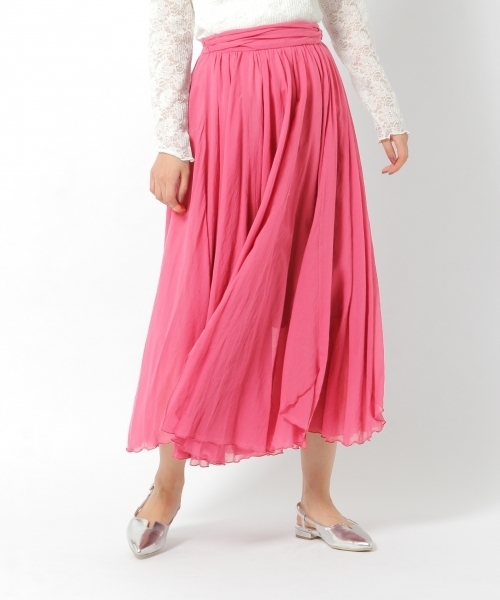 laboratory work(ラボラトリーワーク)の「エアリーランダムフレアスカート(スカート・レディース・ピンク/ブラウン系その他/グレー・MEDIUM)」の1枚目の写真