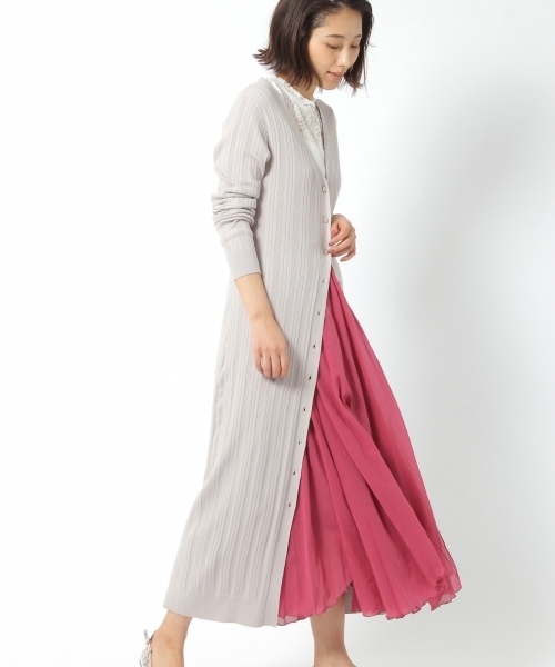 laboratory work(ラボラトリーワーク)の「エアリーランダムフレアスカート(スカート・レディース・ピンク/ブラウン系その他/グレー・MEDIUM)」の11枚目の写真