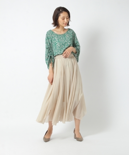 laboratory work(ラボラトリーワーク)の「エアリーランダムフレアスカート(スカート・レディース・ピンク/ブラウン系その他/グレー・MEDIUM)」の6枚目の写真