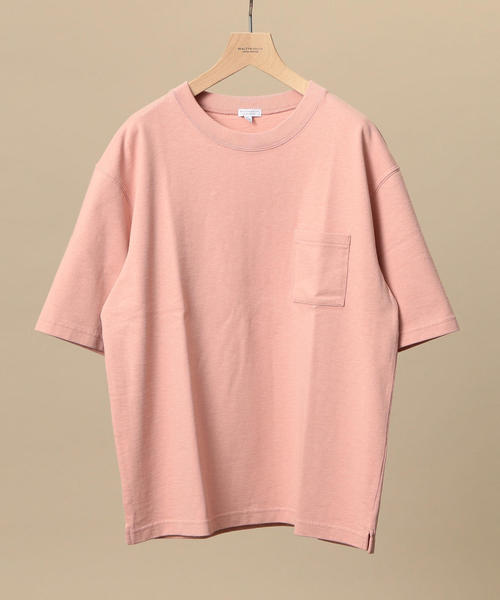 BEAUTY&YOUTH UNITED ARROWS(ビューティーアンドユースユナイテッドアローズ)の「【WEB限定】 by ヘビーウエイト ワイド ハーフスリーブ カットソー о(Tシャツ/カットソー・メンズ・ライトピンク/ブラック/ロイヤルブルー/オリーブ/ホワイト/ライム・SMALL/X-LARGE/MEDIUM/LARGE)」の6枚目の写真