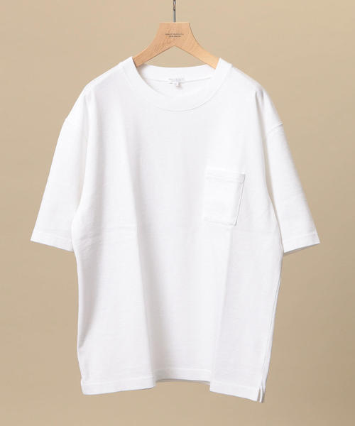 BEAUTY&YOUTH UNITED ARROWS(ビューティーアンドユースユナイテッドアローズ)の「【WEB限定】 by ヘビーウエイト ワイド ハーフスリーブ カットソー о(Tシャツ/カットソー・メンズ・ライトピンク/ブラック/ロイヤルブルー/オリーブ/ホワイト/ライム・SMALL/X-LARGE/MEDIUM/LARGE)」の1枚目の写真