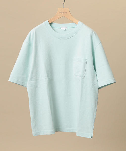 BEAUTY&YOUTH UNITED ARROWS(ビューティーアンドユースユナイテッドアローズ)の「【WEB限定】 by ヘビーウエイト ワイド ハーフスリーブ カットソー о(Tシャツ/カットソー・メンズ・ライトピンク/ブラック/ロイヤルブルー/オリーブ/ホワイト/ライム・SMALL/X-LARGE/MEDIUM/LARGE)」の4枚目の写真