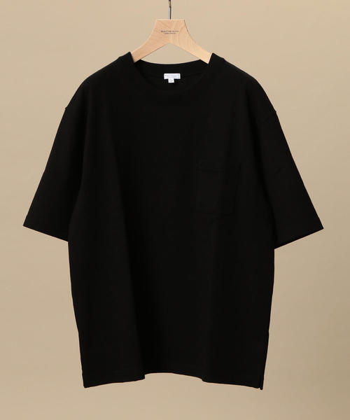 BEAUTY&YOUTH UNITED ARROWS(ビューティーアンドユースユナイテッドアローズ)の「【WEB限定】 by ヘビーウエイト ワイド ハーフスリーブ カットソー о(Tシャツ/カットソー・メンズ・ライトピンク/ブラック/ロイヤルブルー/オリーブ/ホワイト/ライム・SMALL/X-LARGE/MEDIUM/LARGE)」の2枚目の写真