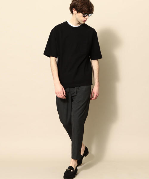 BEAUTY&YOUTH UNITED ARROWS(ビューティーアンドユースユナイテッドアローズ)の「【WEB限定】 by ヘビーウエイト ワイド ハーフスリーブ カットソー о(Tシャツ/カットソー・メンズ・ライトピンク/ブラック/ロイヤルブルー/オリーブ/ホワイト/ライム・SMALL/X-LARGE/MEDIUM/LARGE)」の21枚目の写真