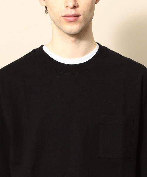 BEAUTY&YOUTH UNITED ARROWS(ビューティーアンドユースユナイテッドアローズ)の「【WEB限定】 by ヘビーウエイト ワイド ハーフスリーブ カットソー о(Tシャツ/カットソー・メンズ・ライトピンク/ブラック/ロイヤルブルー/オリーブ/ホワイト/ライム・SMALL/X-LARGE/MEDIUM/LARGE)」の19枚目の写真