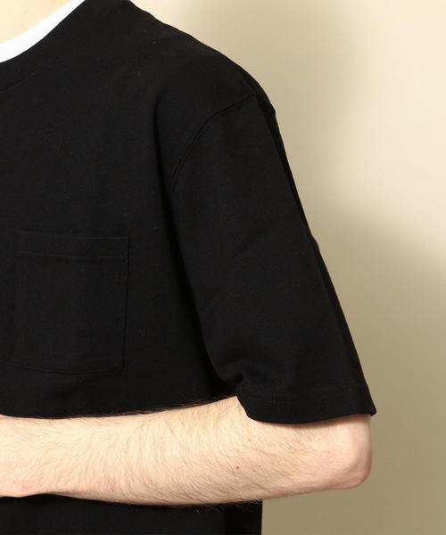BEAUTY&YOUTH UNITED ARROWS(ビューティーアンドユースユナイテッドアローズ)の「【WEB限定】 by ヘビーウエイト ワイド ハーフスリーブ カットソー о(Tシャツ/カットソー・メンズ・ライトピンク/ブラック/ロイヤルブルー/オリーブ/ホワイト/ライム・SMALL/X-LARGE/MEDIUM/LARGE)」の18枚目の写真