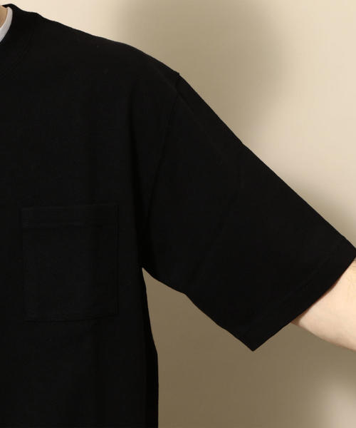 BEAUTY&YOUTH UNITED ARROWS(ビューティーアンドユースユナイテッドアローズ)の「【WEB限定】 by ヘビーウエイト ワイド ハーフスリーブ カットソー о(Tシャツ/カットソー・メンズ・ライトピンク/ブラック/ロイヤルブルー/オリーブ/ホワイト/ライム・SMALL/X-LARGE/MEDIUM/LARGE)」の16枚目の写真
