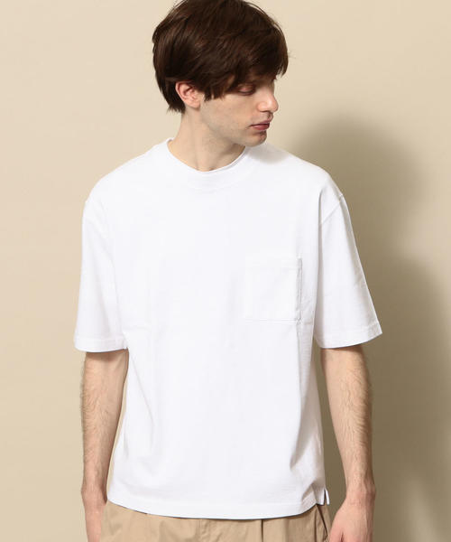 BEAUTY&YOUTH UNITED ARROWS(ビューティーアンドユースユナイテッドアローズ)の「【WEB限定】 by ヘビーウエイト ワイド ハーフスリーブ カットソー о(Tシャツ/カットソー・メンズ・ライトピンク/ブラック/ロイヤルブルー/オリーブ/ホワイト/ライム・SMALL/X-LARGE/MEDIUM/LARGE)」の12枚目の写真