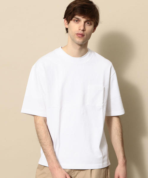 BEAUTY&YOUTH UNITED ARROWS(ビューティーアンドユースユナイテッドアローズ)の「【WEB限定】 by ヘビーウエイト ワイド ハーフスリーブ カットソー о(Tシャツ/カットソー・メンズ・ライトピンク/ブラック/ロイヤルブルー/オリーブ/ホワイト/ライム・SMALL/X-LARGE/MEDIUM/LARGE)」の11枚目の写真