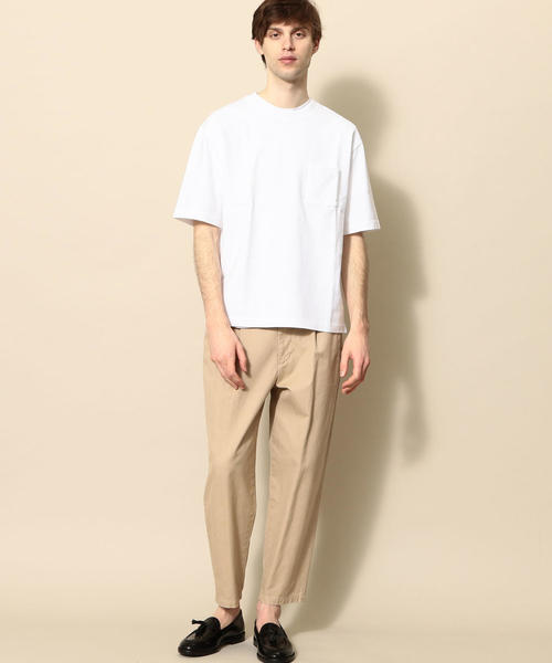 BEAUTY&YOUTH UNITED ARROWS(ビューティーアンドユースユナイテッドアローズ)の「【WEB限定】 by ヘビーウエイト ワイド ハーフスリーブ カットソー о(Tシャツ/カットソー・メンズ・ライトピンク/ブラック/ロイヤルブルー/オリーブ/ホワイト/ライム・SMALL/X-LARGE/MEDIUM/LARGE)」の10枚目の写真