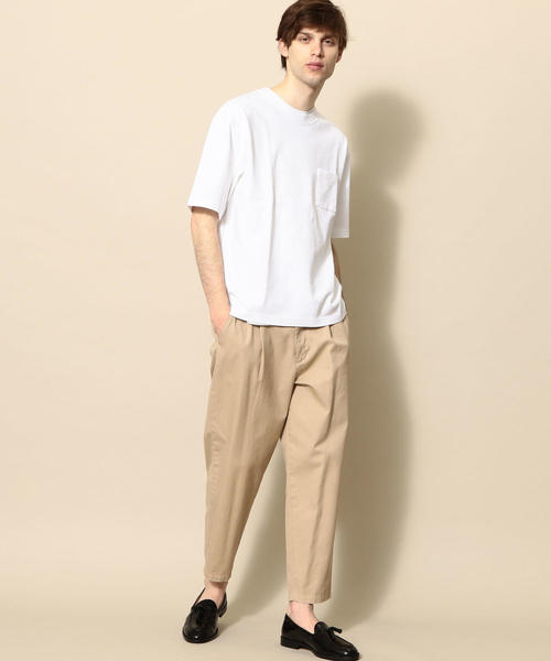 BEAUTY&YOUTH UNITED ARROWS(ビューティーアンドユースユナイテッドアローズ)の「【WEB限定】 by ヘビーウエイト ワイド ハーフスリーブ カットソー о(Tシャツ/カットソー・メンズ・ライトピンク/ブラック/ロイヤルブルー/オリーブ/ホワイト/ライム・SMALL/X-LARGE/MEDIUM/LARGE)」の9枚目の写真