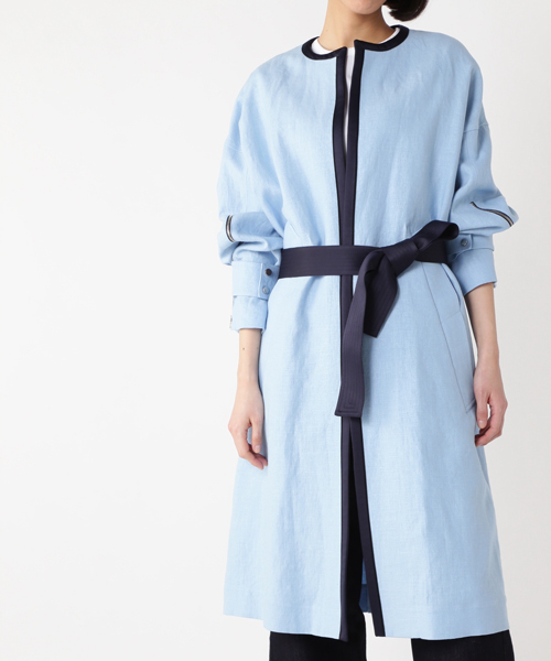 Cinoh チノ の Cinoh Linen No Collar Coat その他アウター Wear
