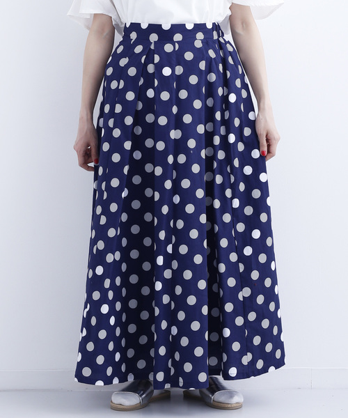 MERLOT（メルロー）の「ドット柄フレアスカート1426（スカート）」 - WEAR