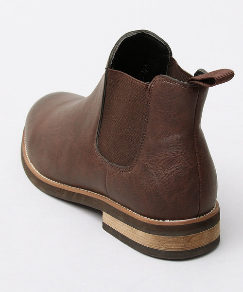 glabella(グラベラ)の「プレーントゥ カジュアル サイドゴアブーツ(ブーツ・メンズ・ブラック/ダークブラウン/キャメル・S/M/L)」の7枚目の写真