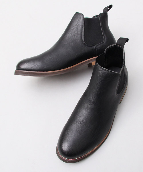 glabella(グラベラ)の「プレーントゥ カジュアル サイドゴアブーツ(ブーツ・メンズ・ブラック/ダークブラウン/キャメル・S/M/L)」の11枚目の写真