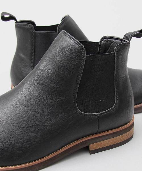 glabella(グラベラ)の「プレーントゥ カジュアル サイドゴアブーツ(ブーツ・メンズ・ブラック/ダークブラウン/キャメル・S/M/L)」の12枚目の写真