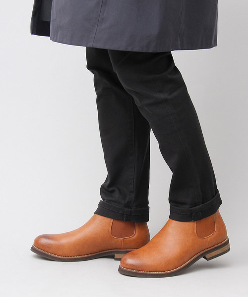 glabella(グラベラ)の「プレーントゥ カジュアル サイドゴアブーツ(ブーツ・メンズ・ブラック/ダークブラウン/キャメル・S/M/L)」の13枚目の写真