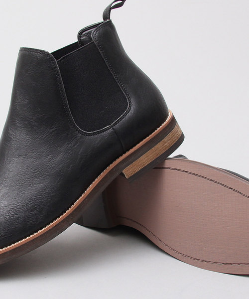 glabella(グラベラ)の「プレーントゥ カジュアル サイドゴアブーツ(ブーツ・メンズ・ブラック/ダークブラウン/キャメル・S/M/L)」の14枚目の写真
