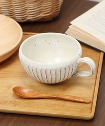 削ぎ目陶器スープマグ