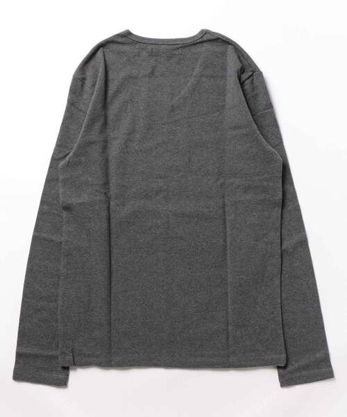 ARCHIVER（アーカイバ）の「【Bl】【Bling Leads】フライス　ロンＴ（Tシャツ/カットソー・レディース・ホワイト/チャコールグレー/ブラック/ネイビー/ブラック×ホワイト/杢グレー/ワイン/ブラック系その他/ブラウン/カーキ・LARGE/MEDIUM/X-LARGE）」の11枚目の写真