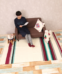 レトロボーダーラグ L 137×200cm