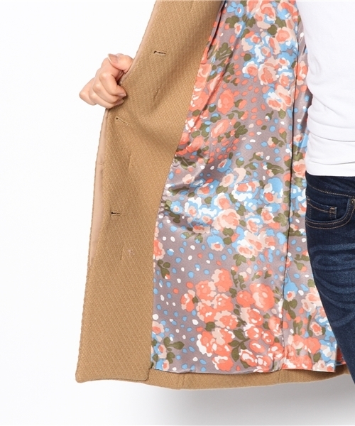 Khaju(カージュ)の「Khaju:ノーカラーフレアコート ○(その他アウター・レディース・グリーン/キャメル・ONE SIZE)」の11枚目の写真