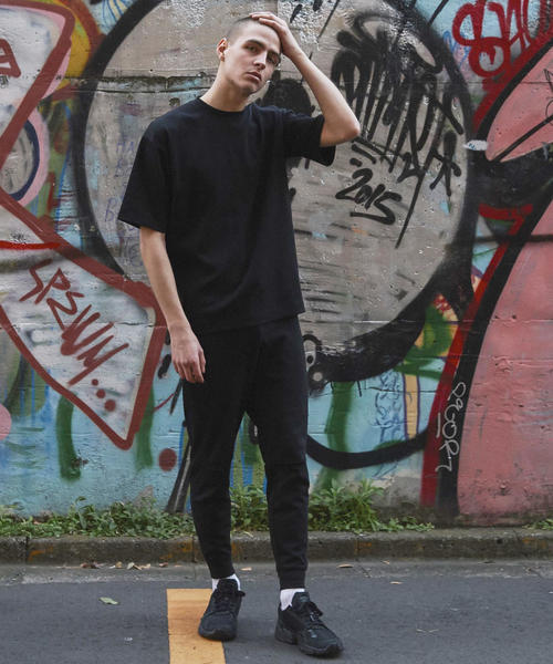 coen（コーエン）の「【GO OUT6月号掲載】ポンチビッグシルエットT(UTILITY LINE)（Tシャツ/カットソー・メンズ・パープル/Brick /ホワイト/ブラック・SMALL/MEDIUM/LARGE）」の9枚目の写真