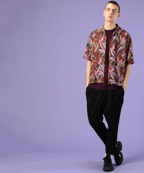 coen（コーエン）の「【GO OUT6月号掲載】ポンチビッグシルエットT(UTILITY LINE)（Tシャツ/カットソー・メンズ・パープル/Brick /ホワイト/ブラック・SMALL/MEDIUM/LARGE）」の12枚目の写真