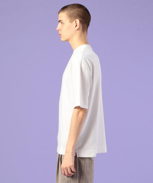 coen（コーエン）の「【GO OUT6月号掲載】ポンチビッグシルエットT(UTILITY LINE)（Tシャツ/カットソー・メンズ・パープル/Brick /ホワイト/ブラック・SMALL/MEDIUM/LARGE）」の14枚目の写真