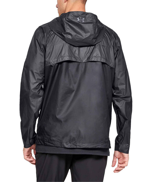 UNDER ARMOUR（アンダーアーマー）の「メンズアウトドアジャケット / プリベイルウィンドブレーカー（ナイロンジャケット・メンズ・ライトグレー/ブラック×グレー・MD/SM/XL/LG）」の10枚目の写真