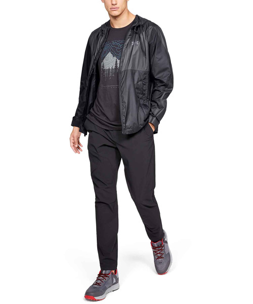 UNDER ARMOUR（アンダーアーマー）の「メンズアウトドアジャケット / プリベイルウィンドブレーカー（ナイロンジャケット・メンズ・ライトグレー/ブラック×グレー・MD/SM/XL/LG）」の12枚目の写真